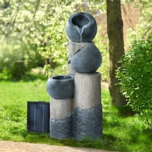 76cm Vanna 3 Tier Solar Fountain with LED